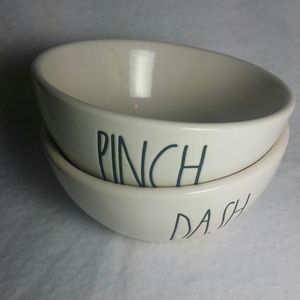Rae Dunn Pinch and Dash seasoning bowl set LL